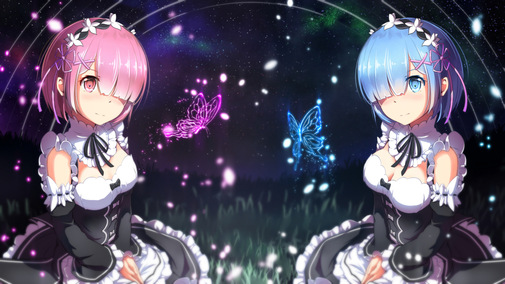 Le due sorelle di re:zero in action figure Re:zero