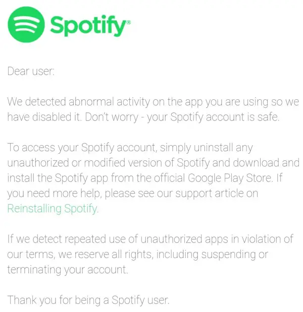 Quanti utenti usano la versione hackerata di spotify? 1