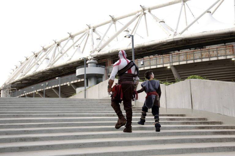 Kratos e Atreus nel derby Lazio – Roma