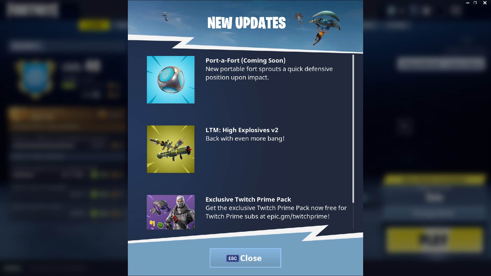 Fortnite News: Port-a-Fort in arrivo!
