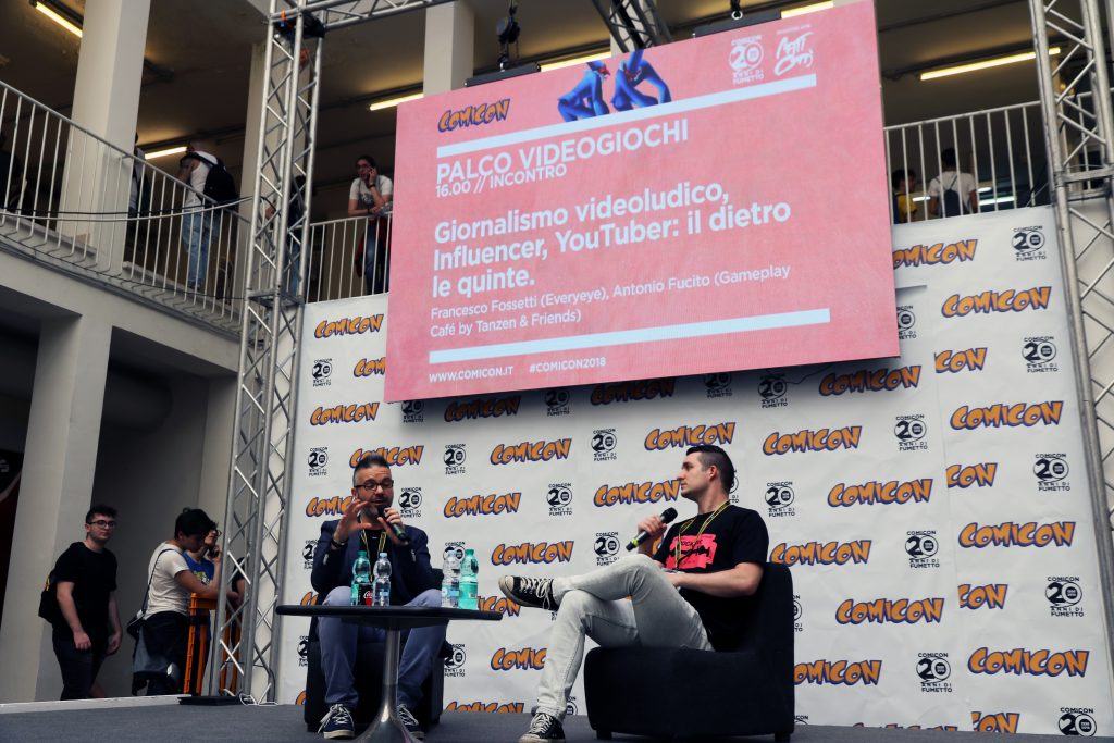 Napoli comicon 2018, day 2: influencer, youtuber e giornalismo videoludico Napoli comicon