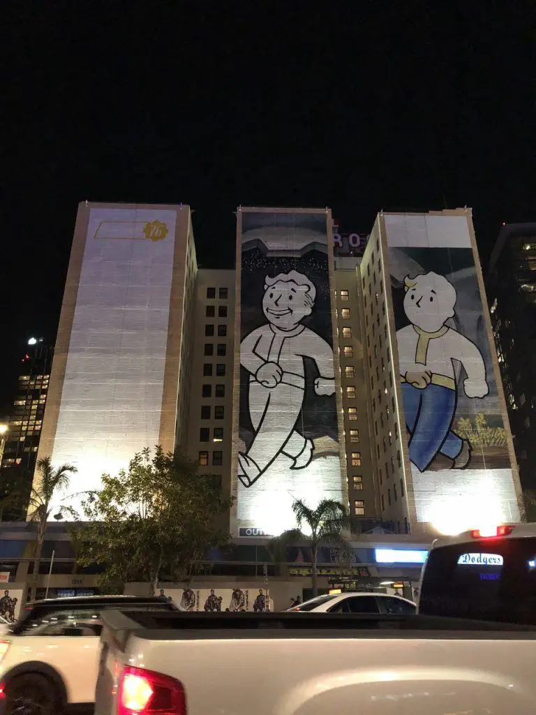 Murales di Fallout 76 presente all'E3 1