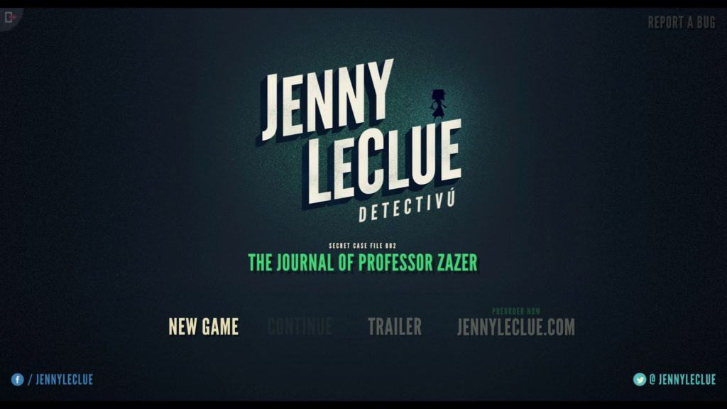 Jenny LeClue Anteprima Menu