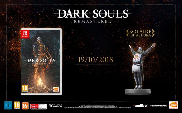 Ecco la data d'uscita di dark souls remastered su switch!