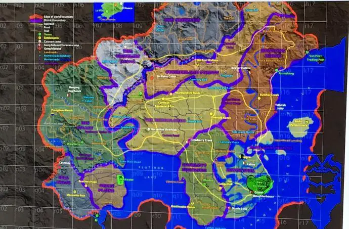 Red Dead Redemption 2 mappa 2016