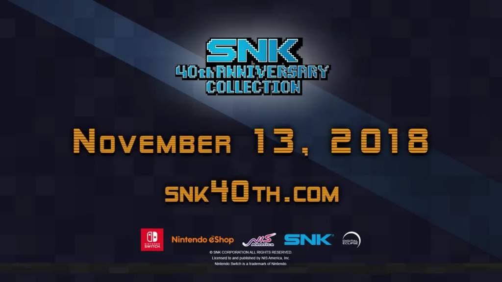 40 anni di snk: il trailer dei colossi "alpha mission and vanguard" Nintendo switch for snk