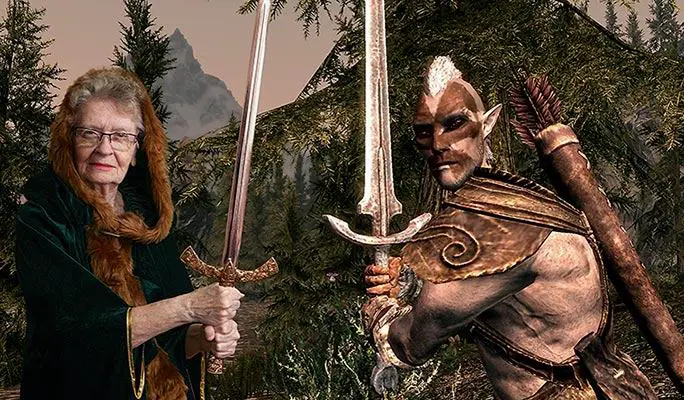 shirley curry the elder scrolls vi gioco skyrim v youtube youtuber