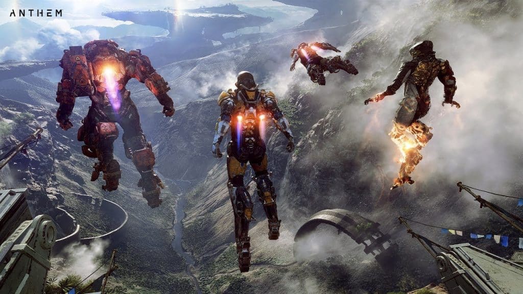 I javelin di anthem mostrati in video Anthem