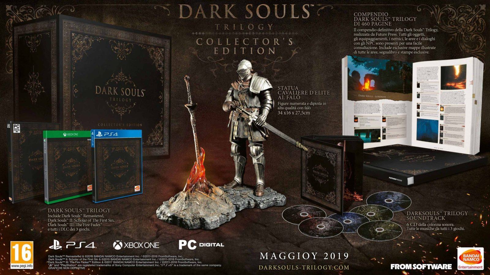 Dark Souls Trilogy PlayStation 4 Xbox One uscita