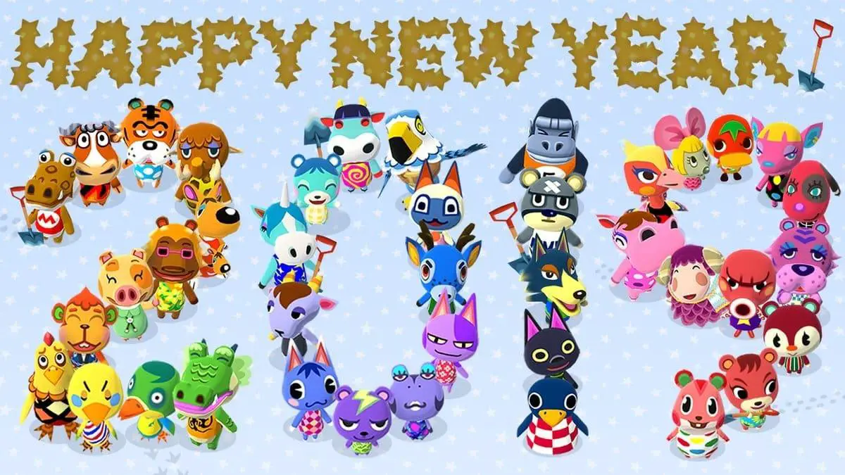 Animal Crossing: Auguri di buon anno da Nintendo