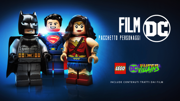 Il pacchetto personaggi dc movie per lego dc: super villains è arrivato