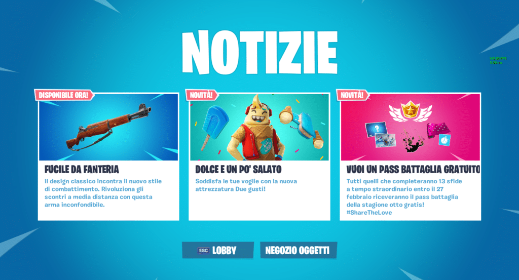 Fortnite: item shop del 17/02/2019 Fortnite