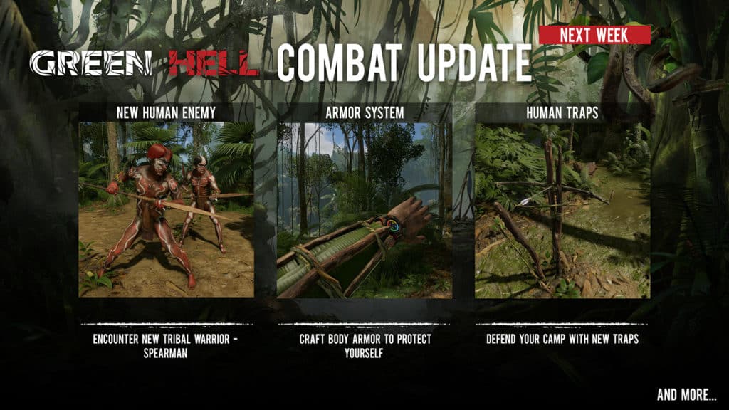 Green hell combat update now live! Green hell combat update