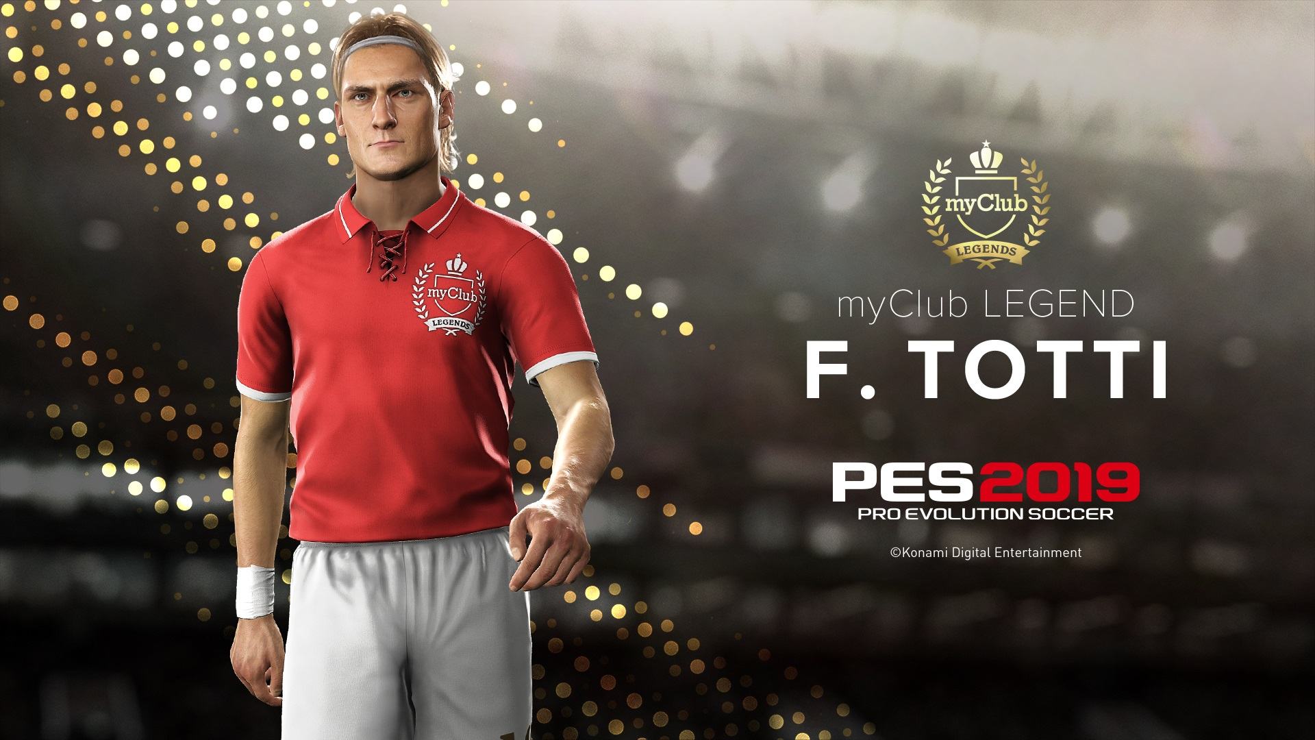 PES 2019: Konami schiera Totti in prima linea