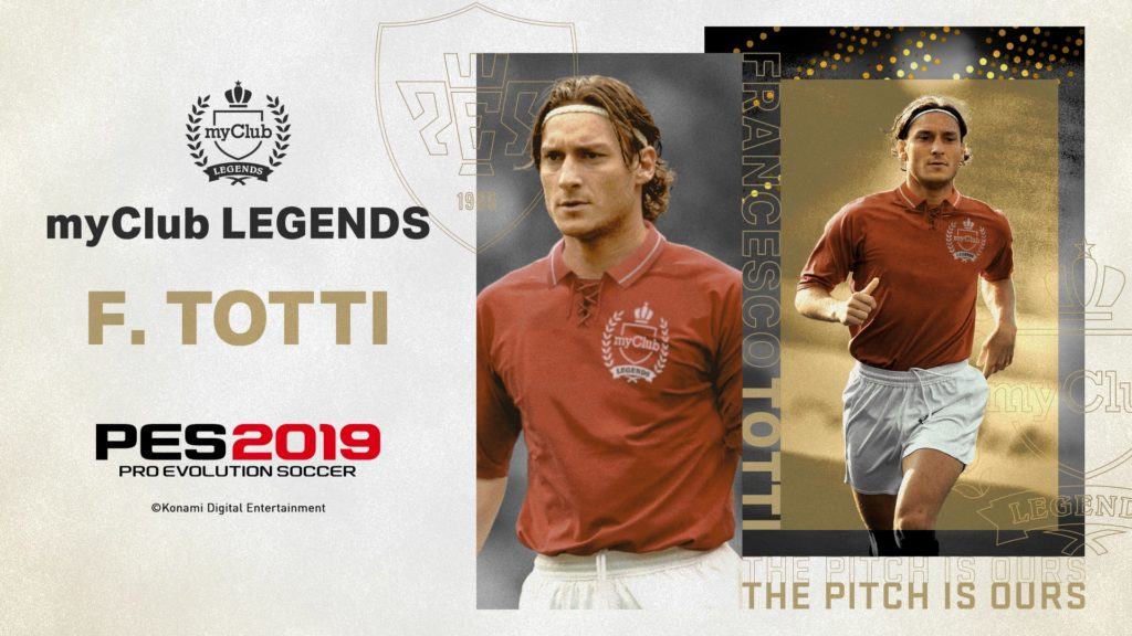 Pes 2019: konami schiera totti in prima linea Pes 2019: konami schiera totti in prima linea