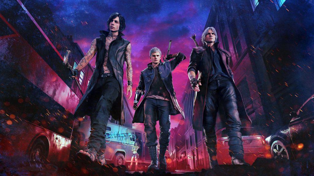 Devil may cry 5, un trailer per la collaborazione con hyde Il nuovo trio di devil may cry 5: dante, nero e v