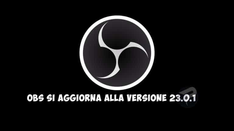 Obs si aggiorna alla versione 23. 0. 1