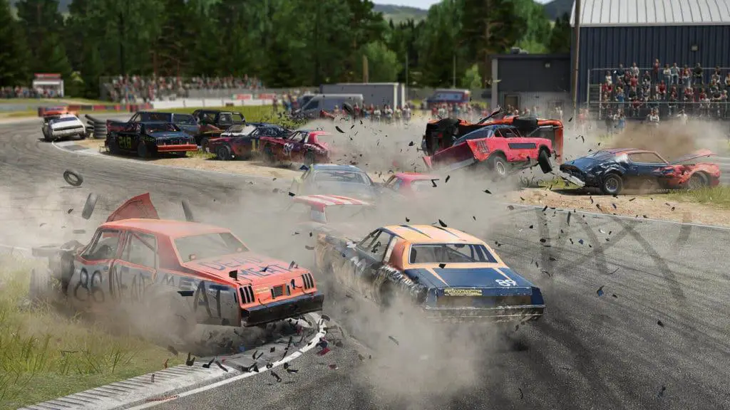 una gara tipica su wreckfest