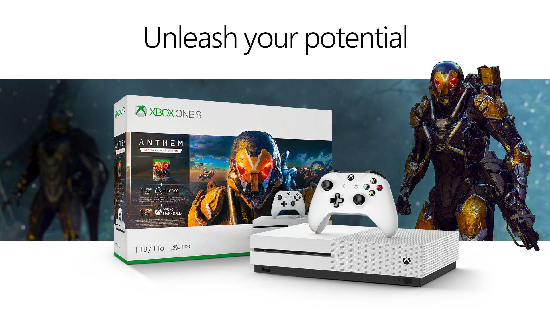 Xbox One S: annunciato il bundle con Anthem