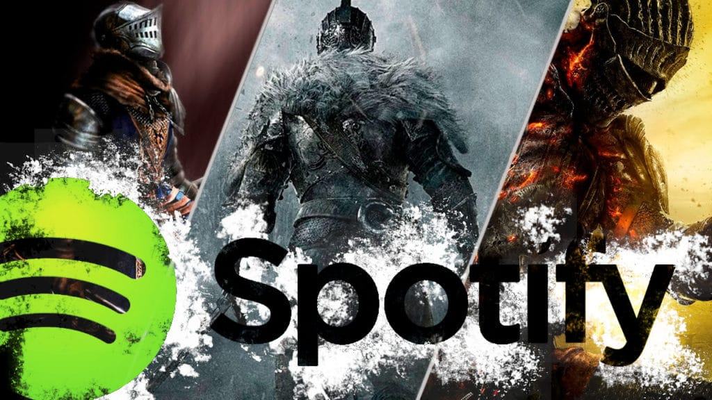 Dark souls trilogy, la soundrack sbarca su spotify Cover dark souls trilogy con logo di spotify