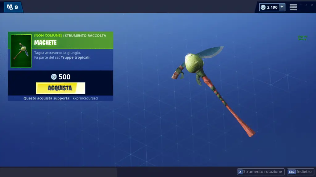 Fortnite: item shop del 10/03/2019