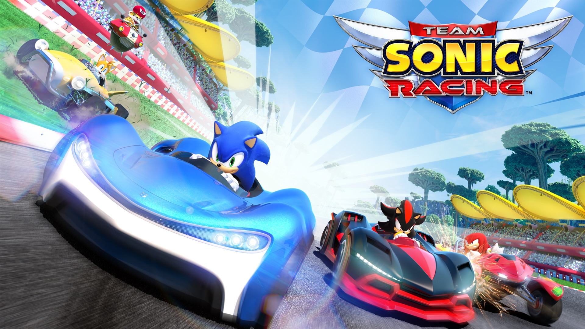 La copertina del gioco Team Sonic Racing