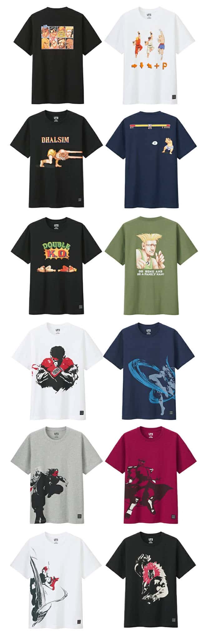 Street Fighter UNIQLO t-shirt