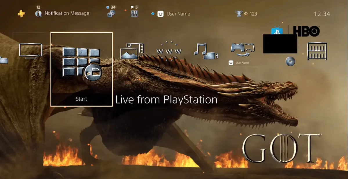 PlayStation: tema Game of Thrones