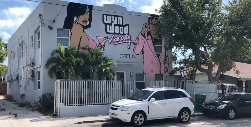 Gta: vice city, avvistato un bellissimo murale a miami Gta murale miami