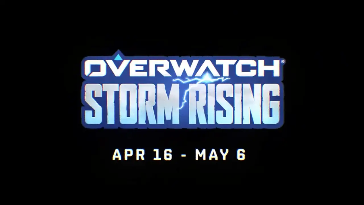 La copertina dell'evento stagionale Rising Storm di Overwatch