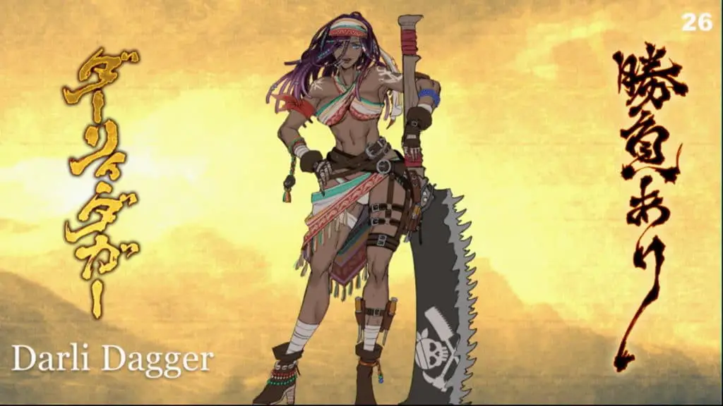 Darli Dagger il nuovo personaggio di Samurai Shodown