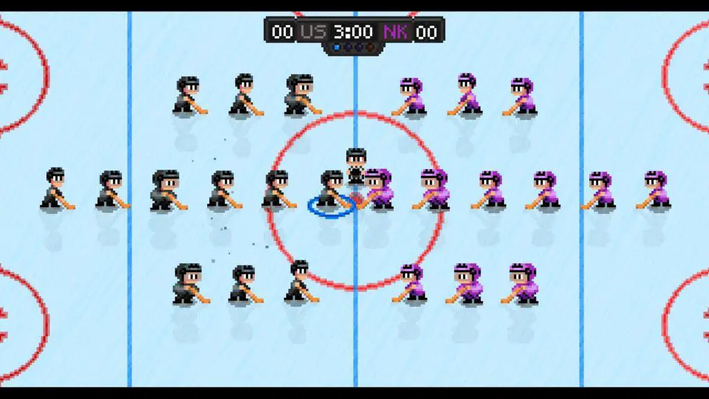 Due formazioni pronte a massacrarsi su Super Blood Hockey