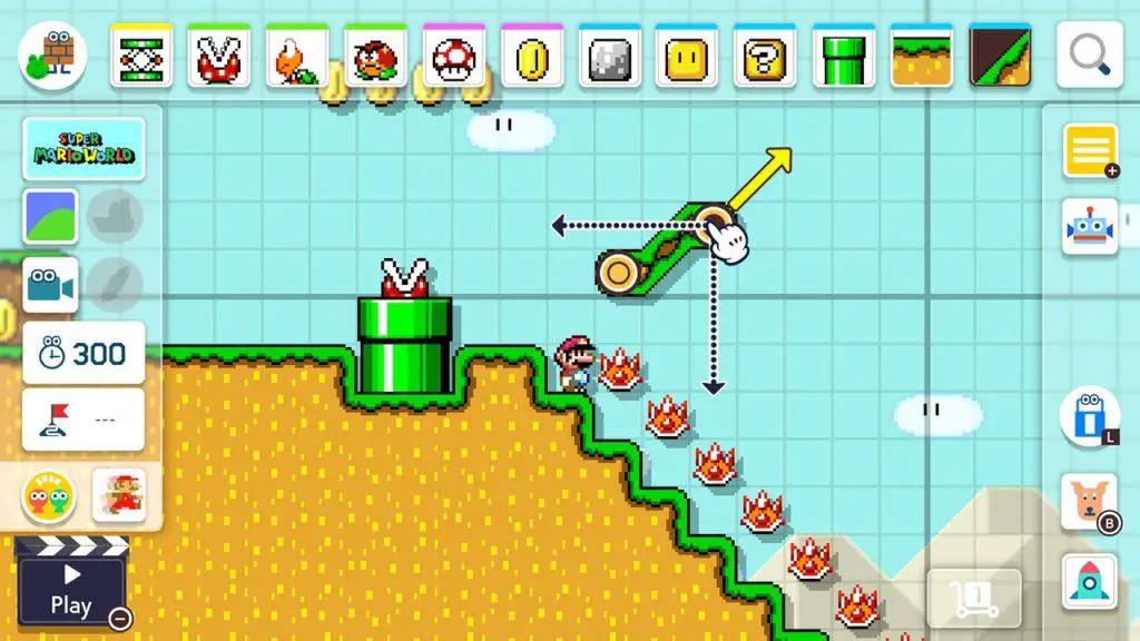 Gameplay su Nintendo Switch di Super Mario Maker 2