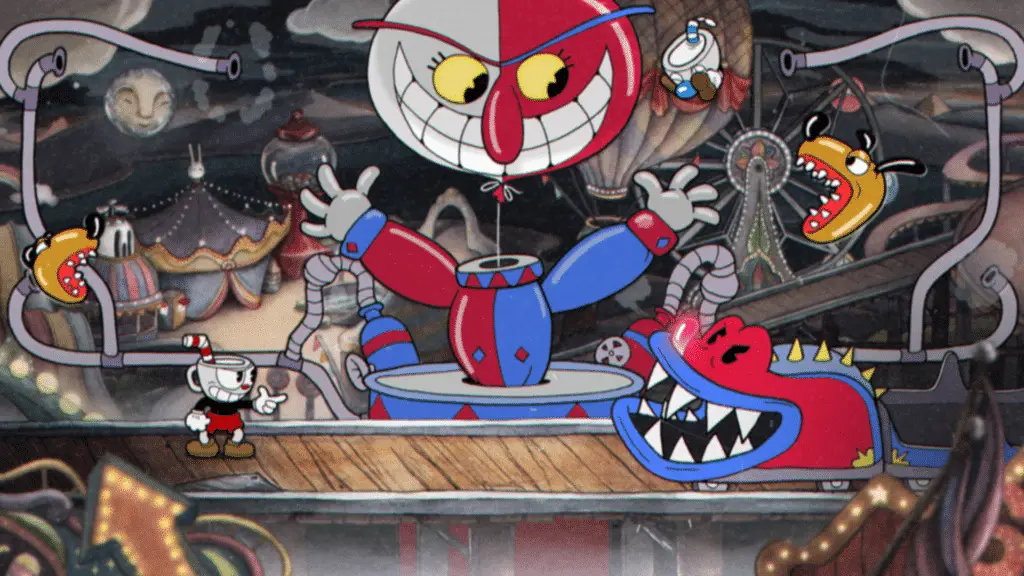 Uno dei livelli giocabili in Cuphead