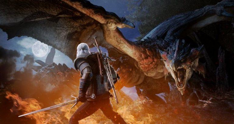 Monster hunter world: crossover con the witcher in arrivo su pc a maggio