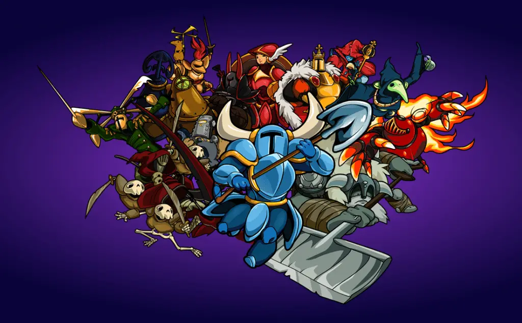 shovel knight gioco gameplay platform 2d 3d engine