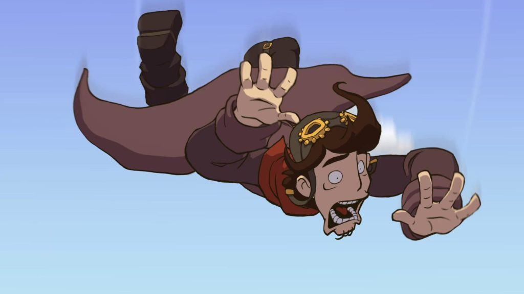 Rufus precipita dall'incrociatore in Deponia