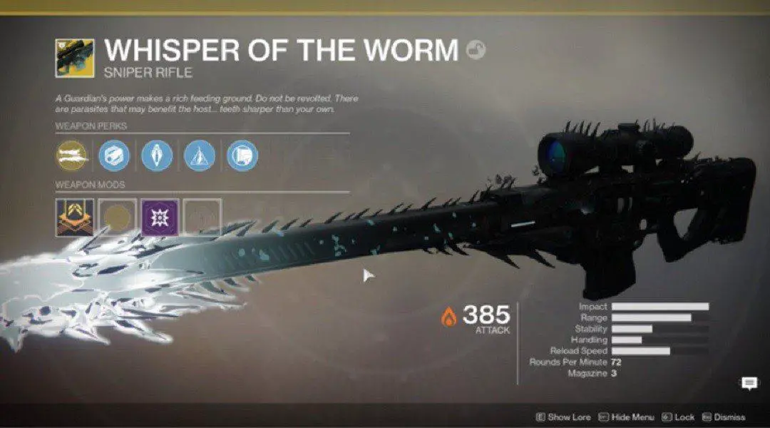 Destiny 2: nerf a Sussurro del Verme e ad altre esotiche
