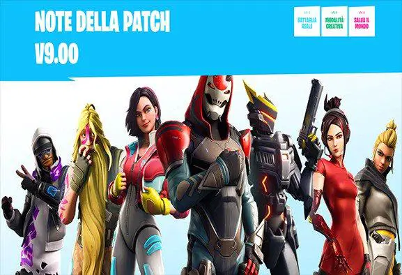 Fortnite Patch v9.00 introduce tantissime novità per la nuova stagione 9