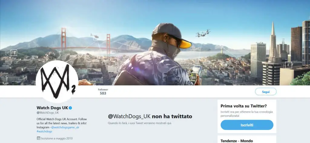 Watch Dogs 3 E3 2019 Twitter