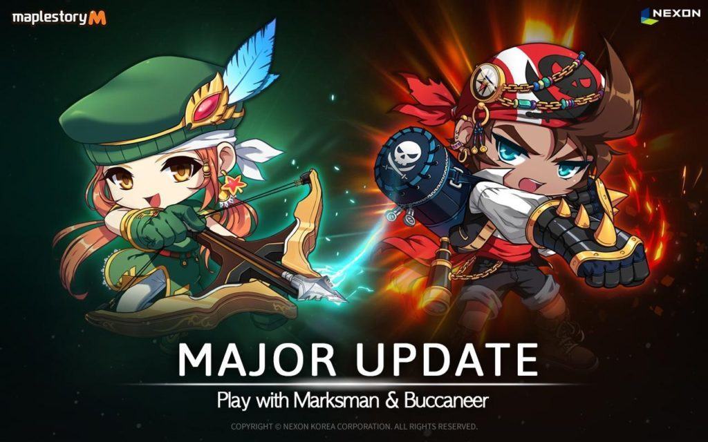 Maple story m si aggiorna: arrivano il buccaneer ed il marksman Maple story m