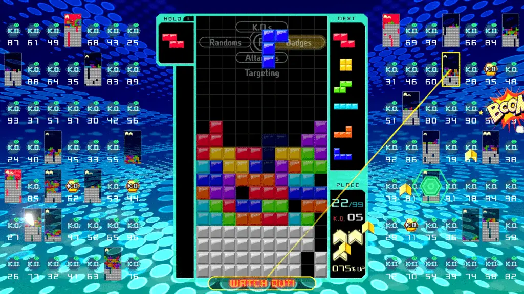 Il gameplay di Tetris 99