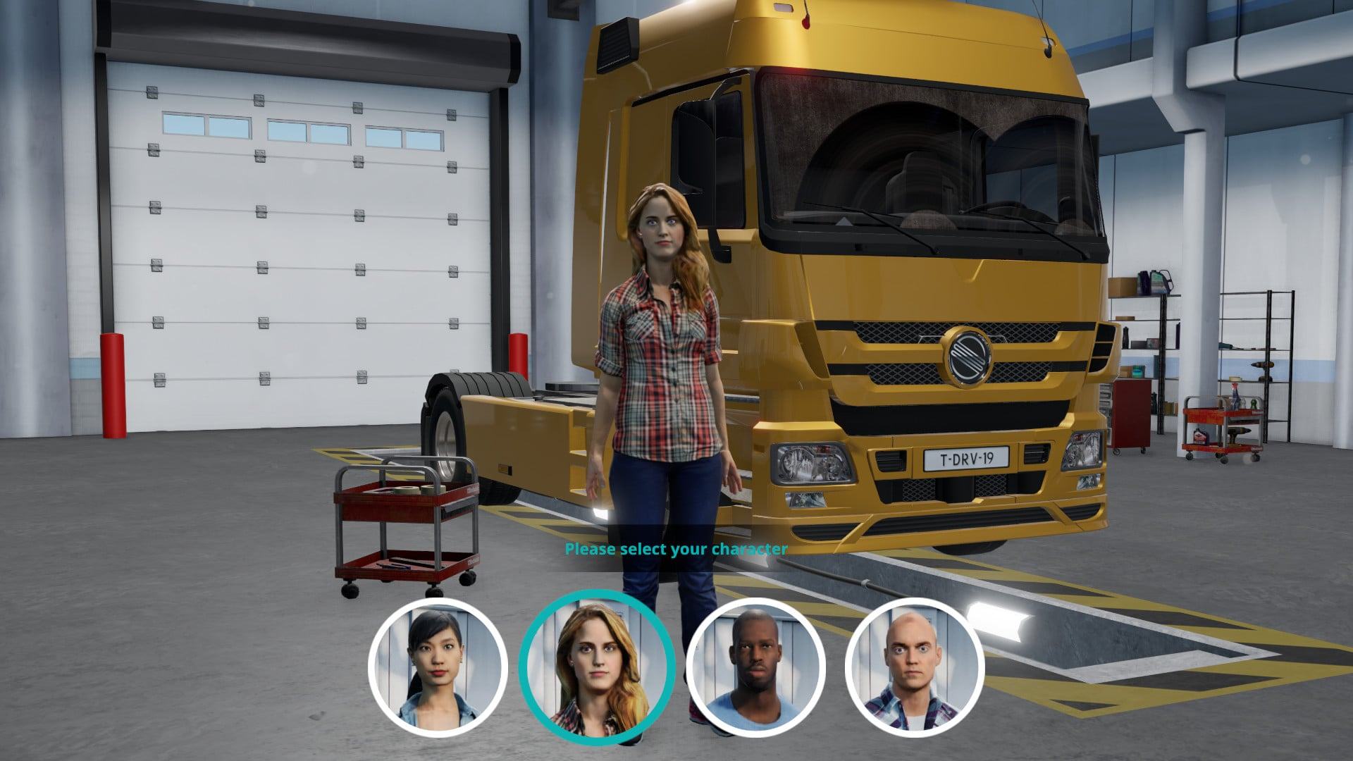 Truck Driver selezione personaggio