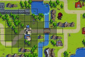 Wargroove: schermata di movimento dell'avversario