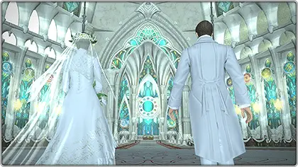final fantasy xiv ceremony of eternal bonding matrimonio a tema reale