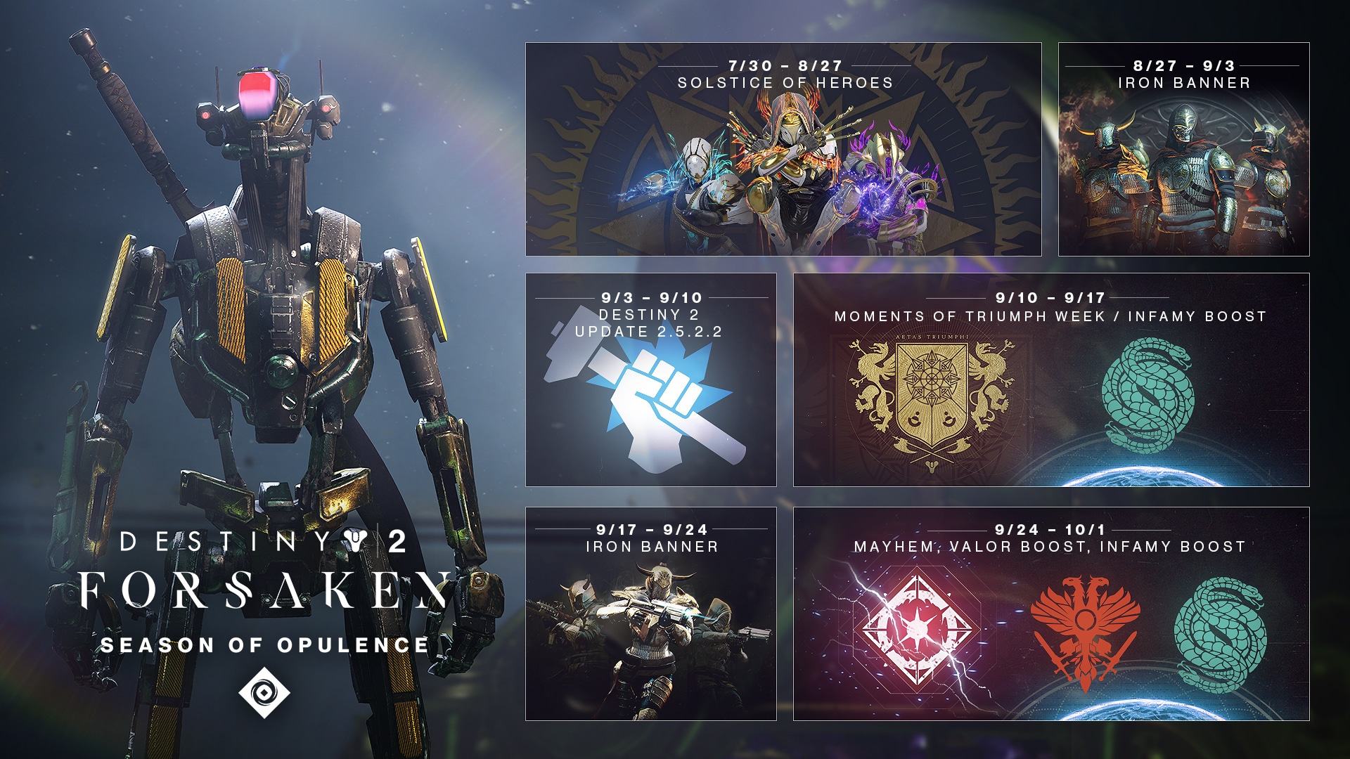 Destiny 2: TWAB 2 agosto - Rinvio Shadowkeep e Patch 2.5.2.2