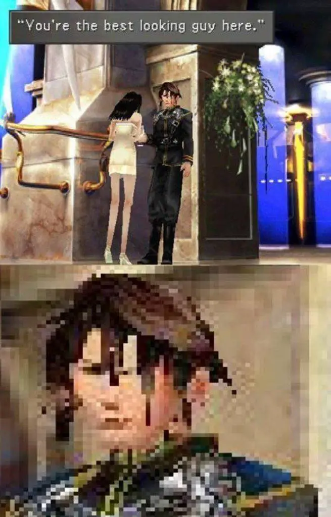 Final Fantasy VIII: Remastered - il meme del volto di Squall ha fatto la storia
