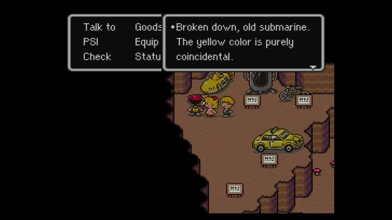 EarthBound, il sottomarino giallo