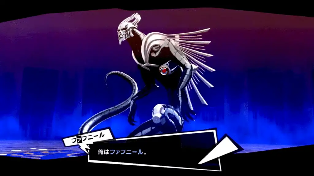 Il demone Fafnir in Persona 5: The Royal