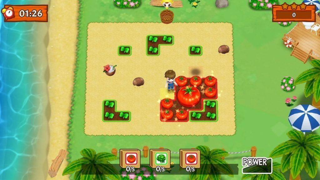 Un altro esempio di harvest moon: mad dash
